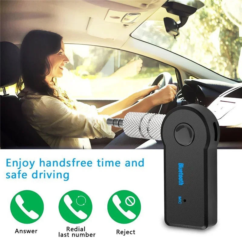 2 in 1 wireless Bluetooth 5.0 receiver 3.5mm jack for car music audio aux A2DP headphone transmitter adapter reciever handsfree - Smarsty