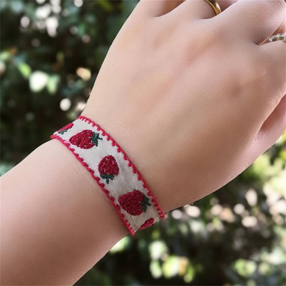 Boho Strawberry Flower Bracelet for Kids Friendship - Smarsty