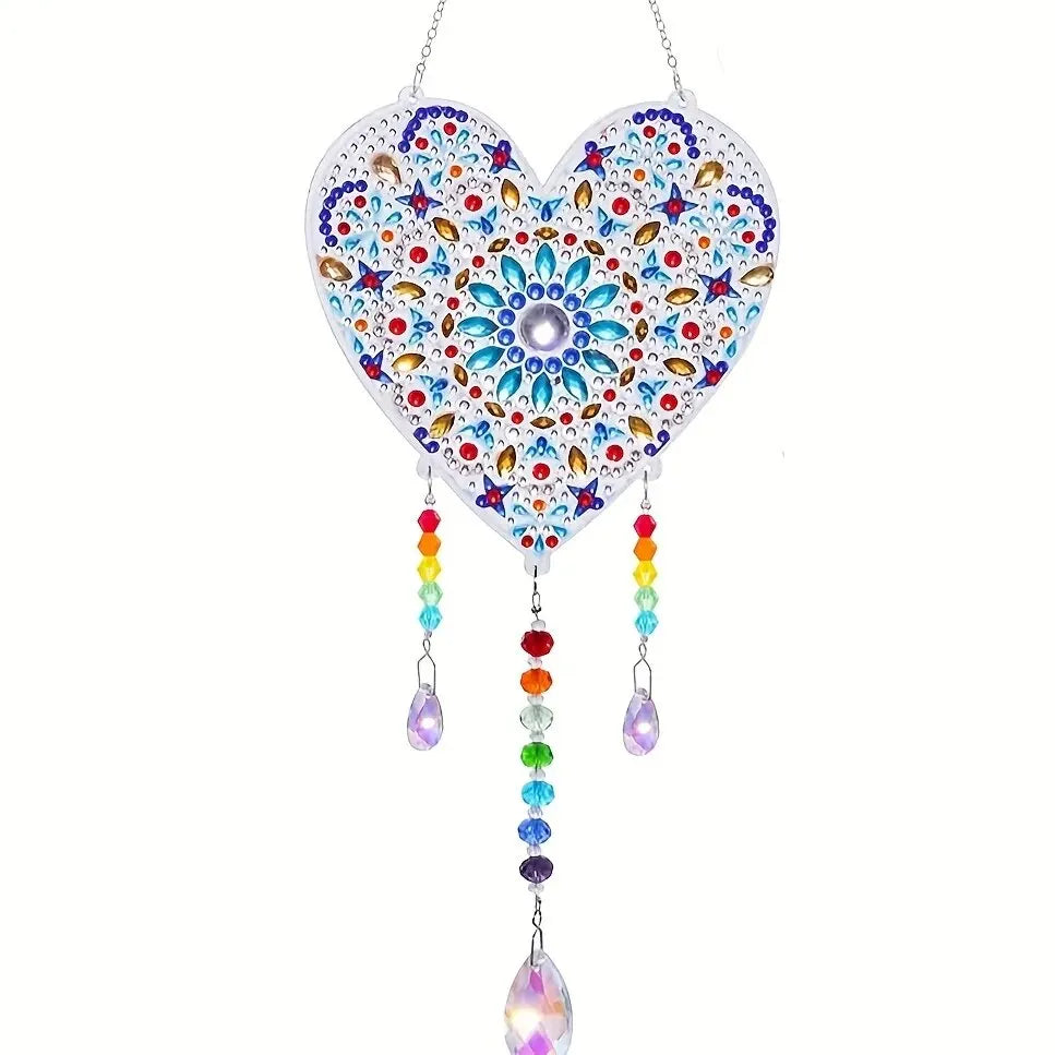 Acrylic Double-Sided Crystal Diamond Painting Wind Chimes - Smarsty