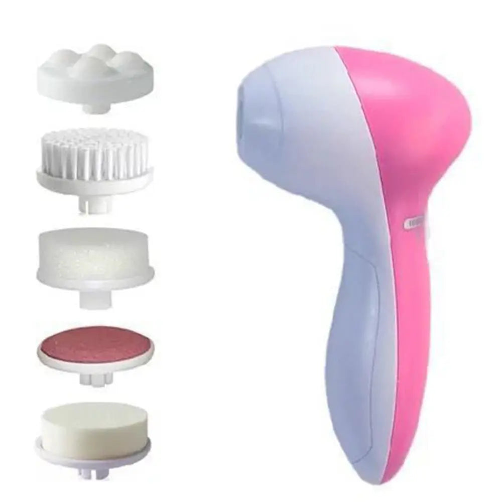 5 in 1 Electric Facial Cleaner with Vibration Massage - Smarsty