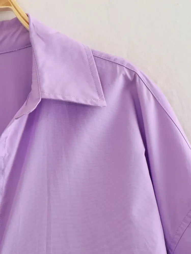 MUJER Women Shirt Multicolour Button Up Shirt Women Summer Long Sleeve Top Female Streetwear Oversize Shirts And Blouses Women - Smarsty