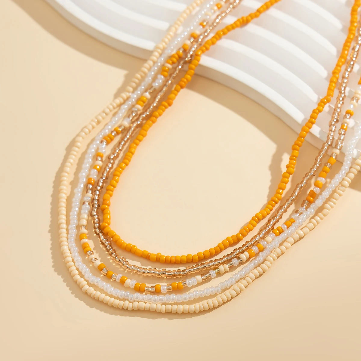 Bohemian Colorful Rice Bead Belly Chain for Women - Smarsty