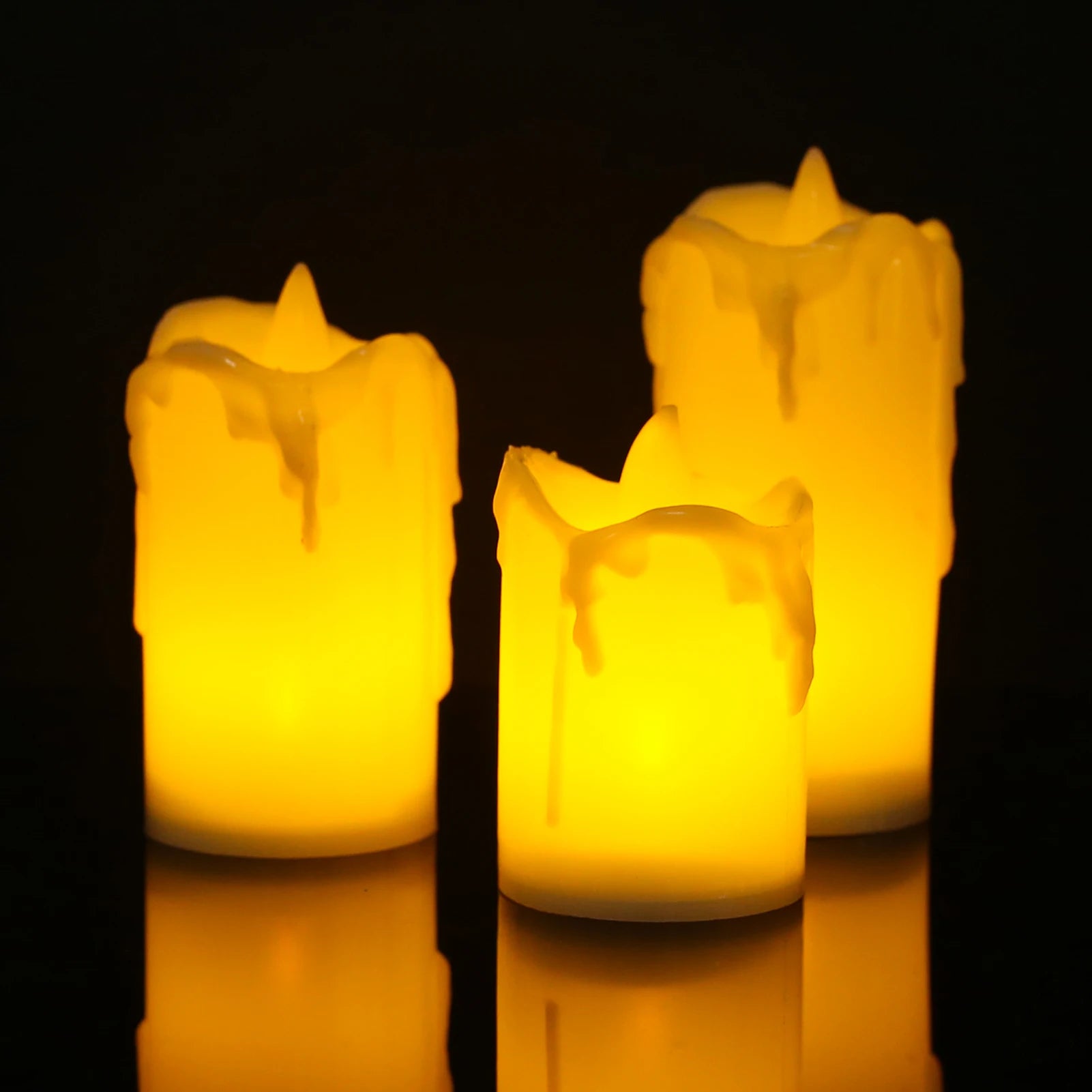 Flameless LED Votive Candles Set 100+Hour Lasting Electric Candles Battery Operated Tealight for Wedding Proposal Romantic Decor