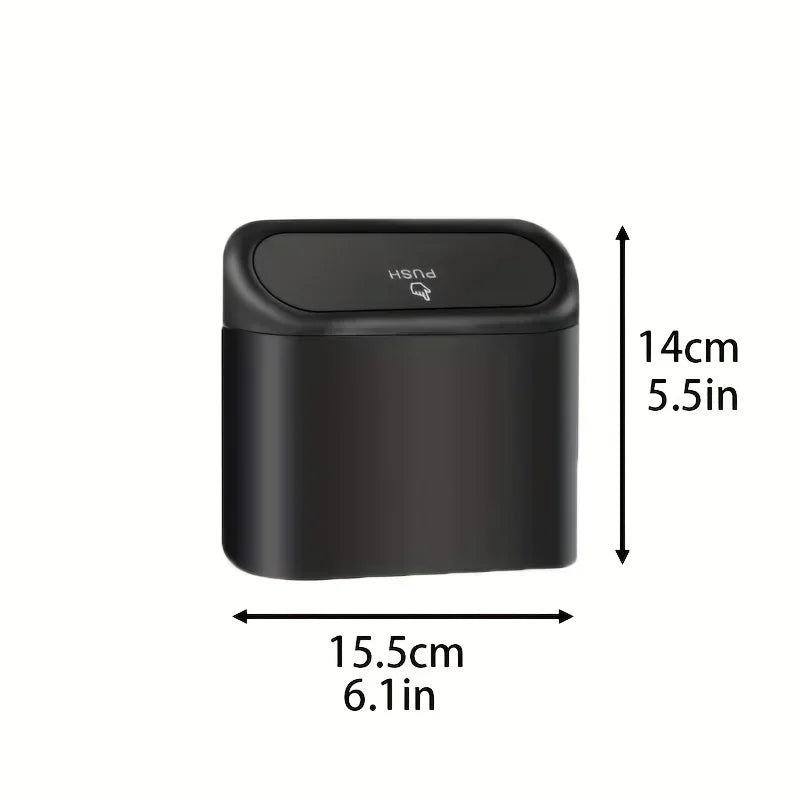 Car Trash Can (with Lid) Contains 60 (300) Garbage Bags, Small Car Trash Can, Leak-proof Mini Car Accessories - Smarsty