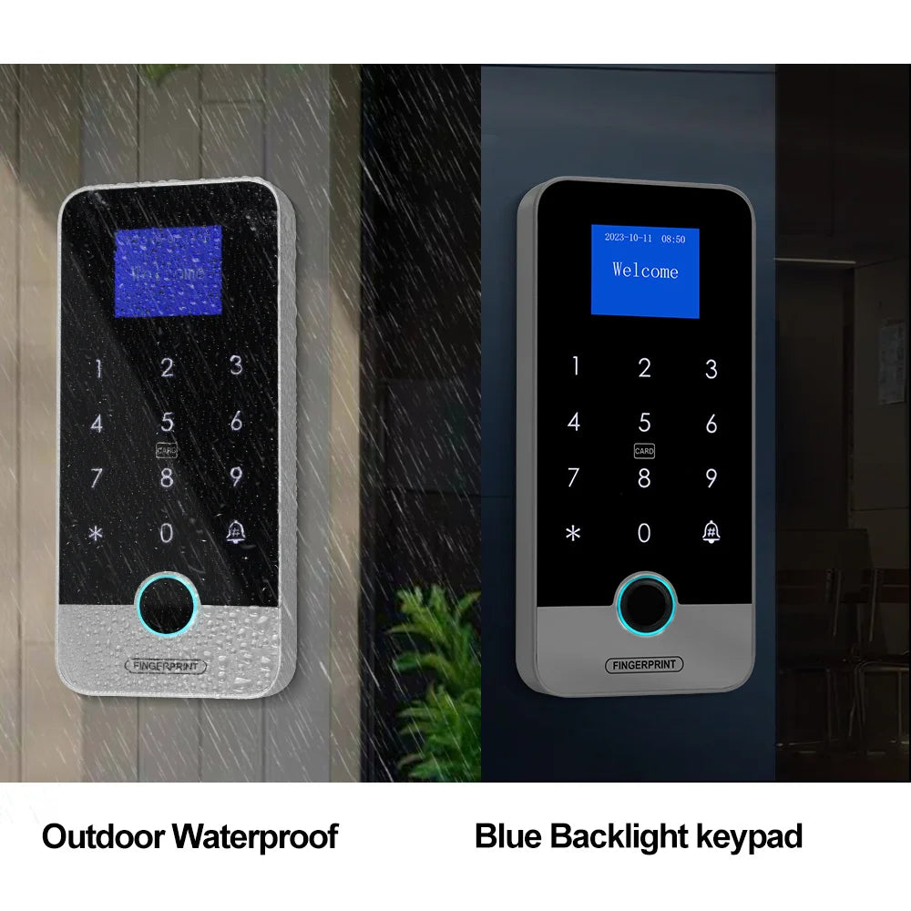 Waterproof Bluetooth Fingerprint Access Control Keypad - Smarsty