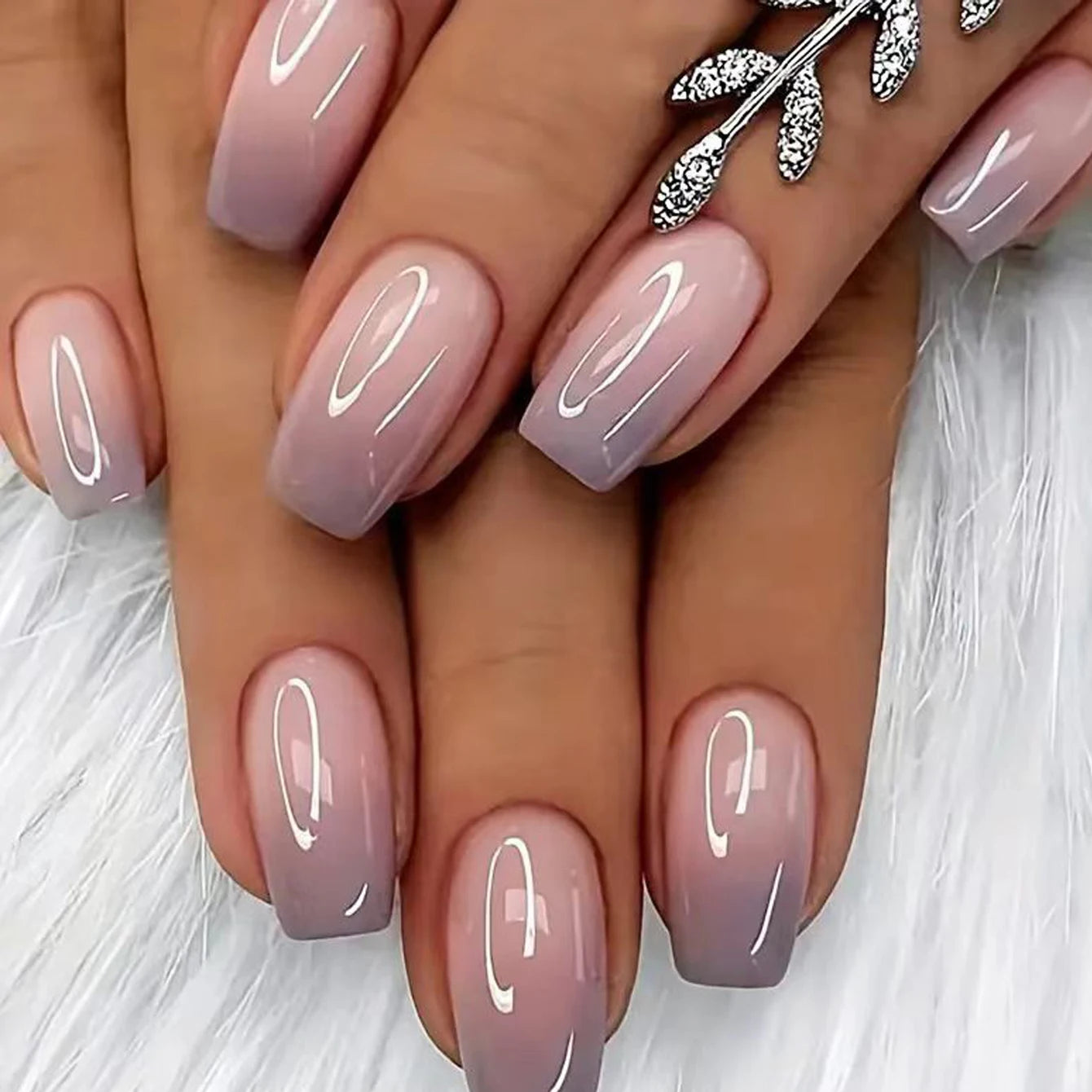 24PCS Almond Fleshcolor Press On Nails for Summer - Smarsty