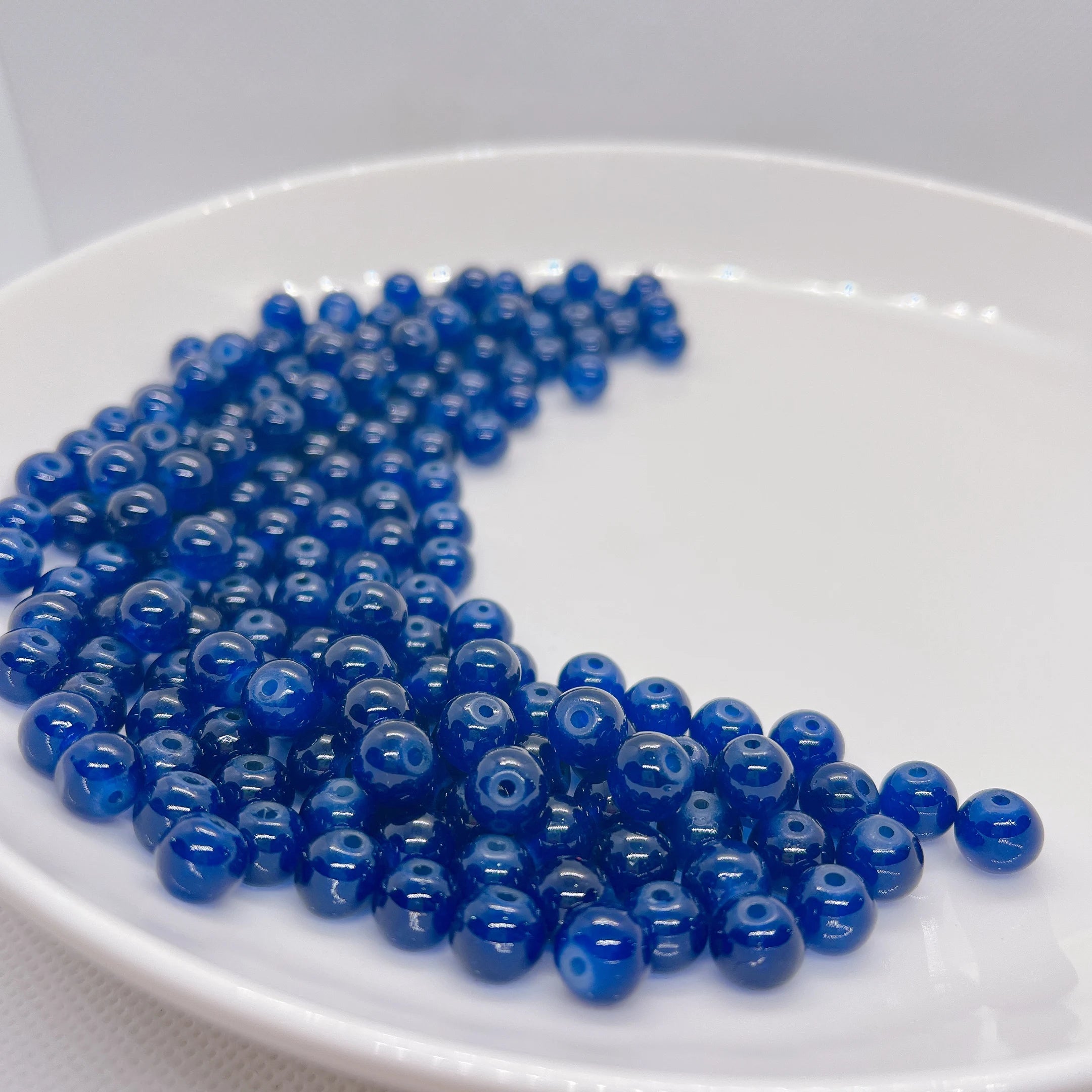 8mm Multicolor Glass Beads for Handmade Jewelry - Smarsty