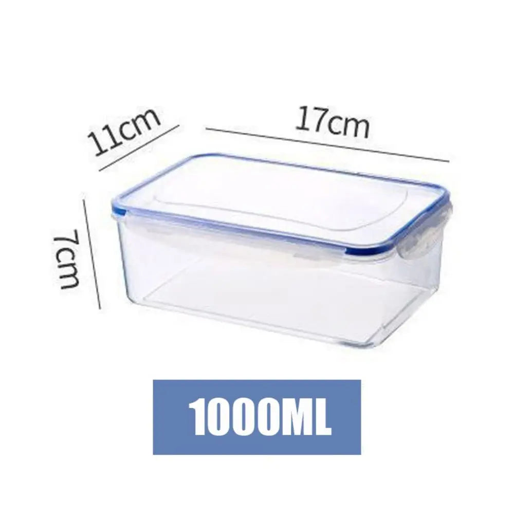 1Pc/4Pcs Refrigerator Storage Box Food Containers Plastic Fresh-Keeping Box with Lid Portable Storage Box Kitchen Organization by Smarsty