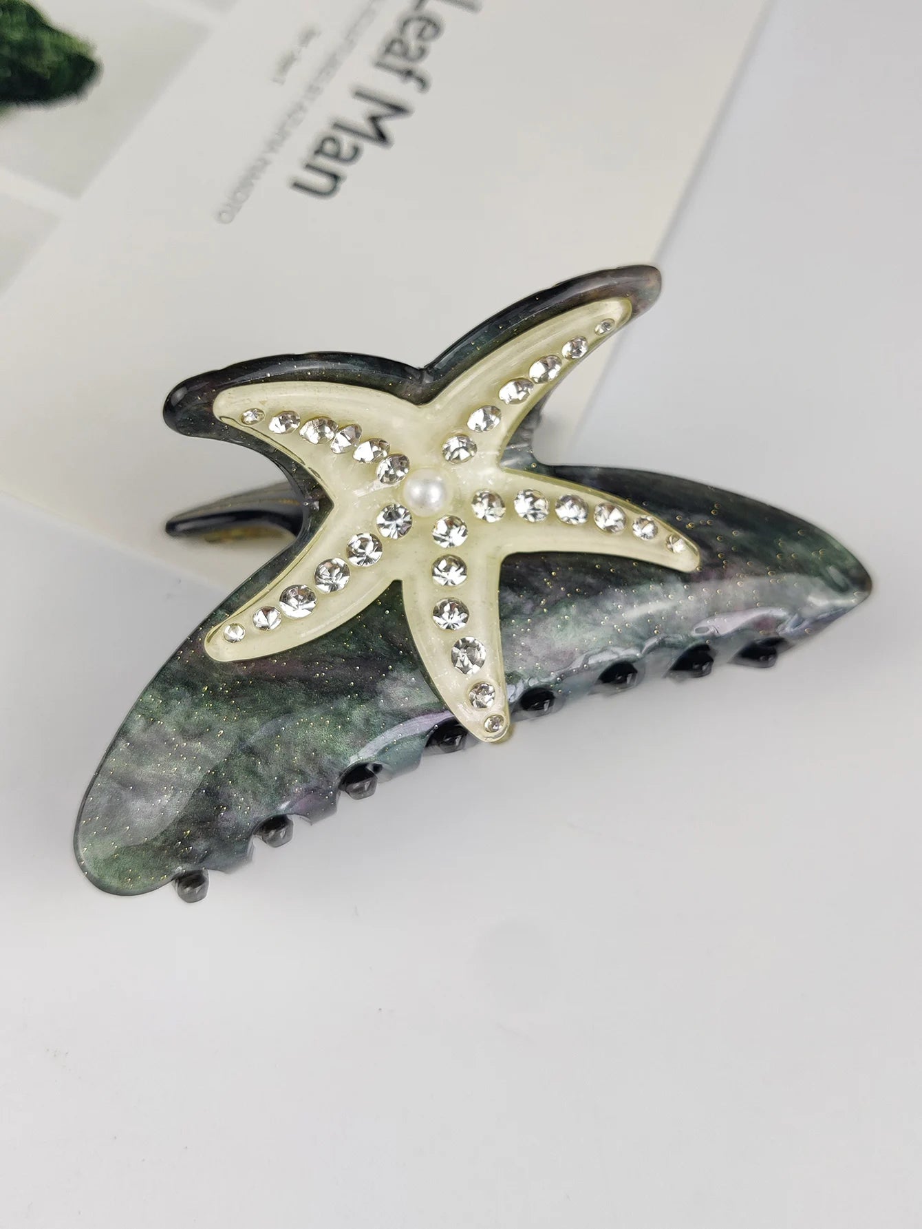 Handmade Large Sea Hair Claw Clips Acetate Beach Starfish - Smarsty