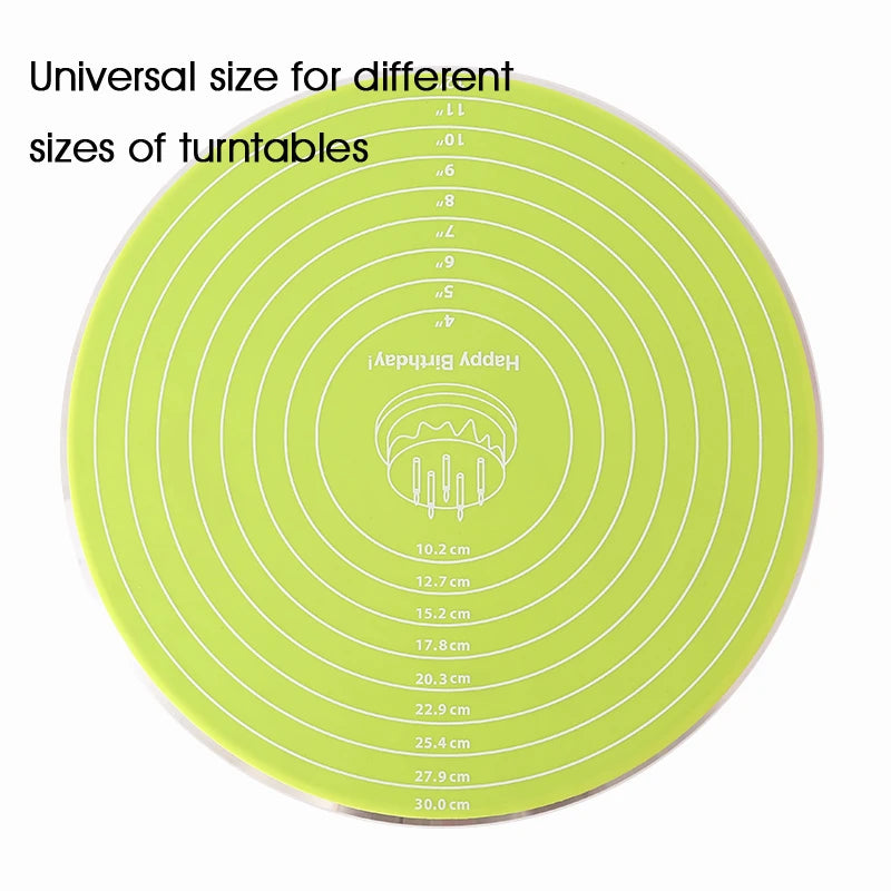 FAIS DU Non-Stick Cake Turntable with Silicone Mat - Smarsty