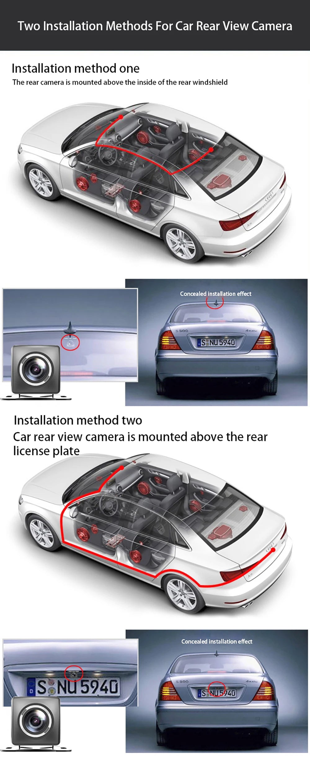 4K Dash Cam with GPS WiFi CarPlay Android Auto Mirror - Smarsty