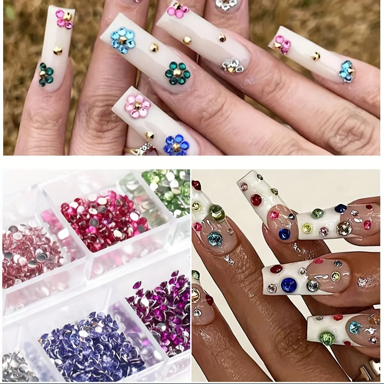 Shimmering Crystal Nail Art Rhinestones for Versatile Decoration - Smarsty