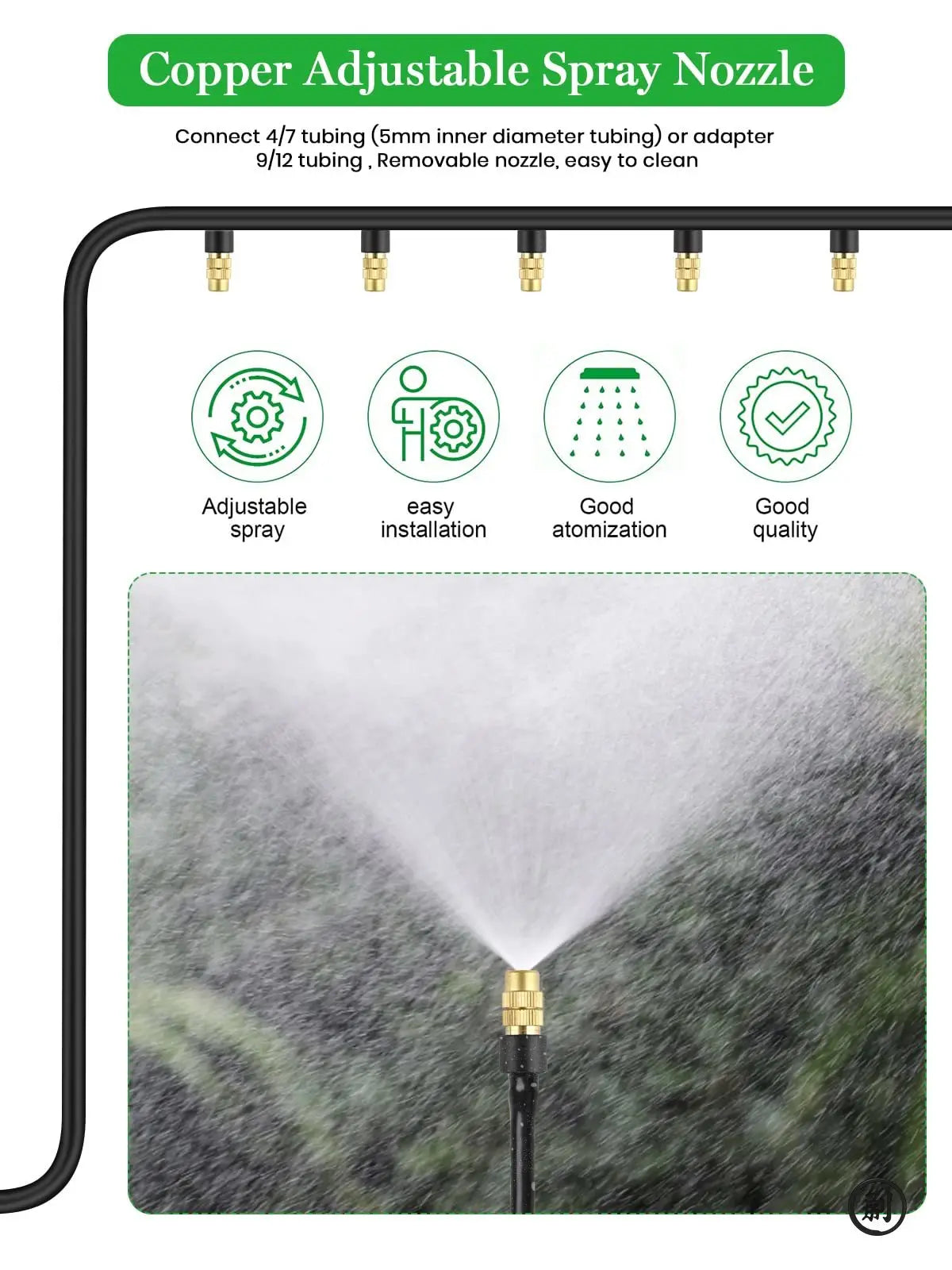 10 Pieces Brass Atomizer Garden Misting Cooling System - Smarsty