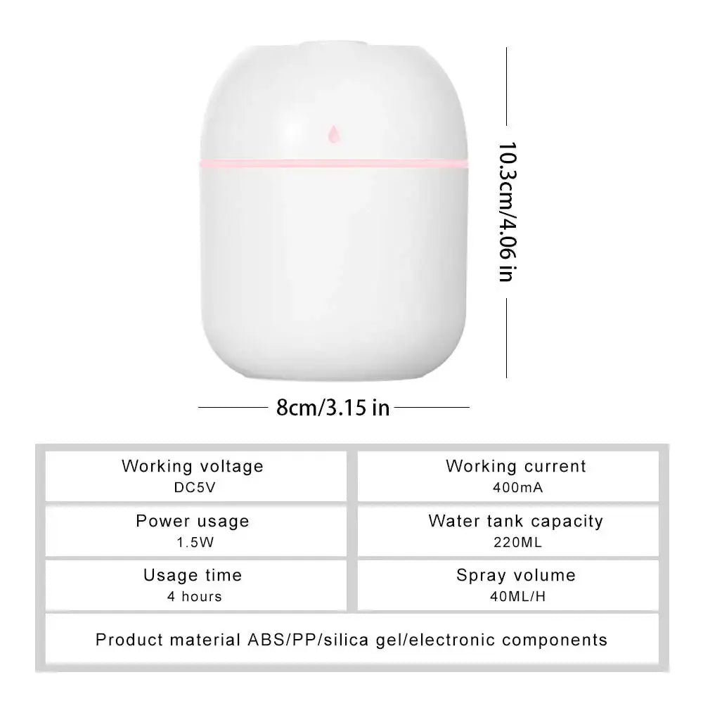 Mini Portable USB Humidifier for Quiet Indoor Comfort - Smarsty
