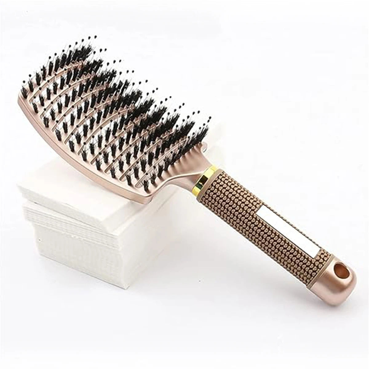 Boar Bristle Hair Brush for Scalp Massage and Detangling - Smarsty