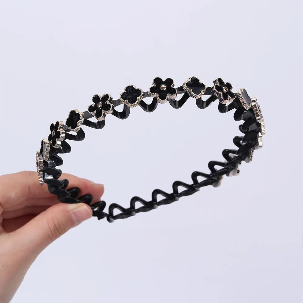 Non Slip Rhinestone Headbands With Secure Wave Grip - Smarsty