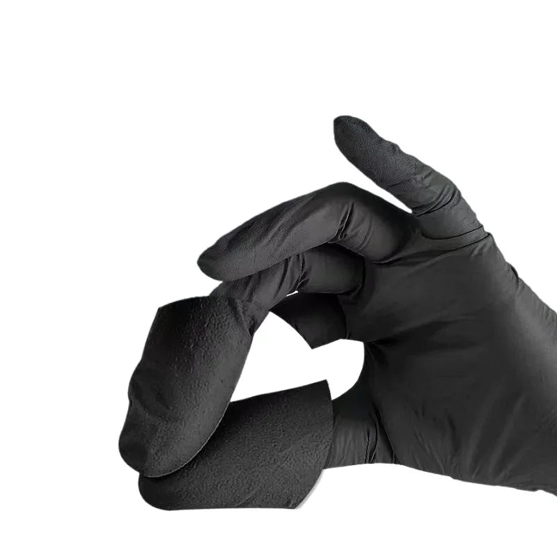 10/20/50/100PCS Black Nitrile Disposable Gloves for Work Latex Free Home Cleaning Glove Textured Mechanic Tattoo Hair Dye Beauty - Smarsty
