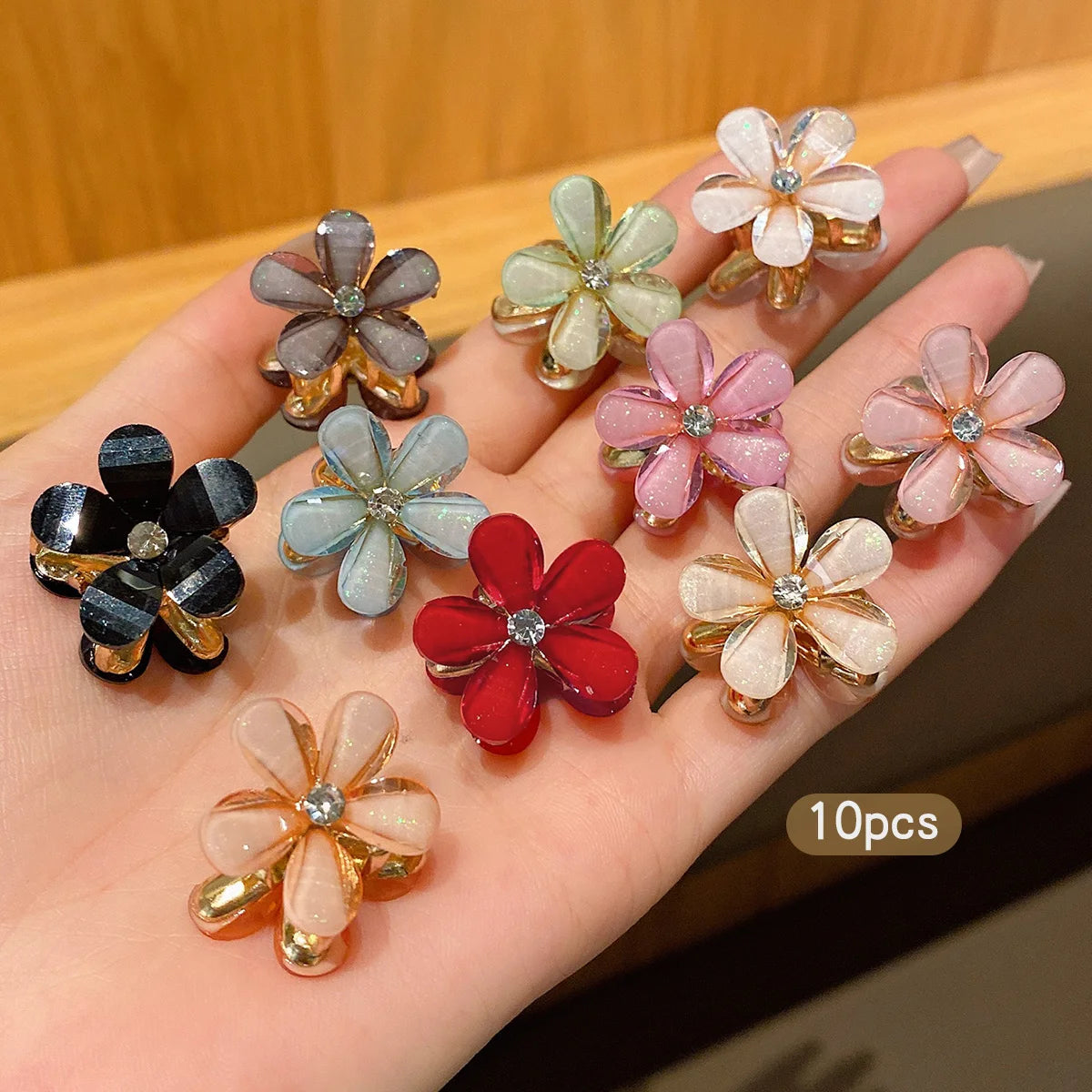 Fashionable Alloy Rhinestone Hair Clips for Women - Smarsty