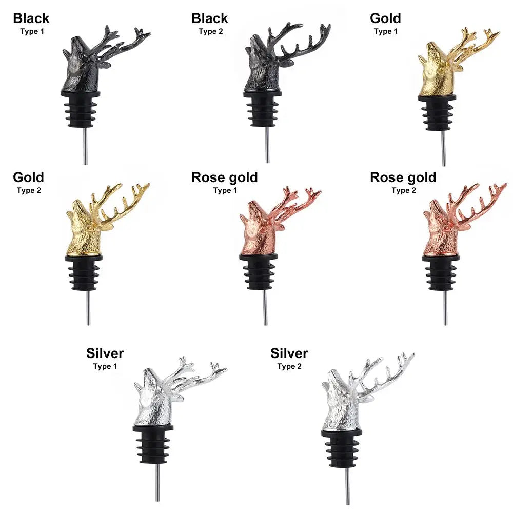 Deer Head Wine Pourer Stopper for Easy Aeration - Smarsty