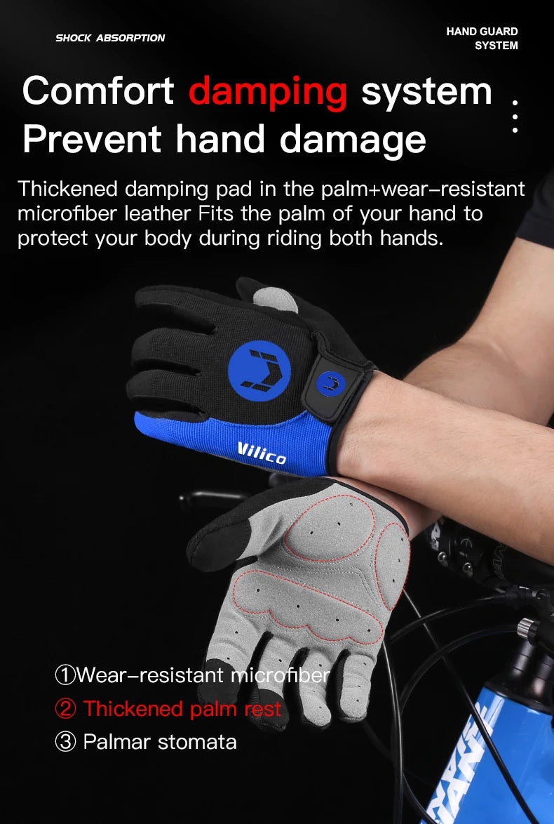 Breathable Cycling Gloves Anti Shock MTB Gloves - Smarsty