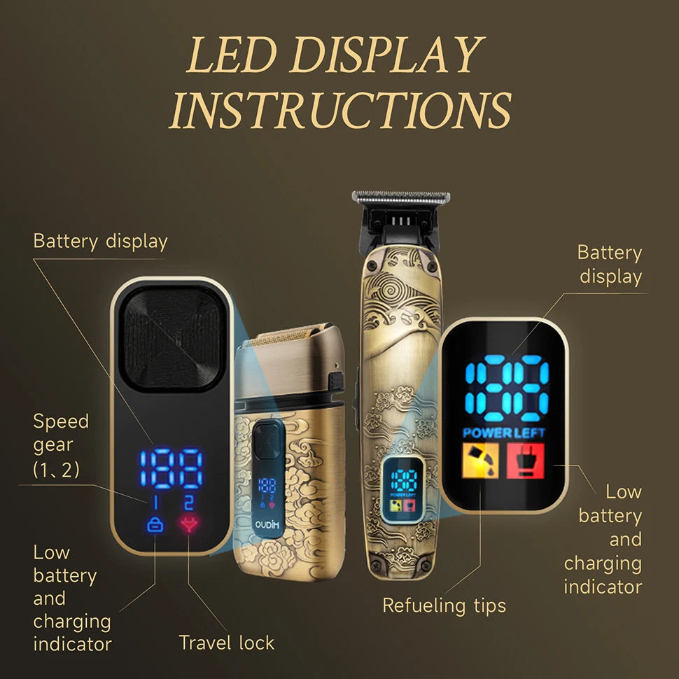 Foil Shavers for Men with Head Shaving, Hair Beard Trimmer, Face Mustache Grooming Kit, Bald Head Shavers and and Haircutting