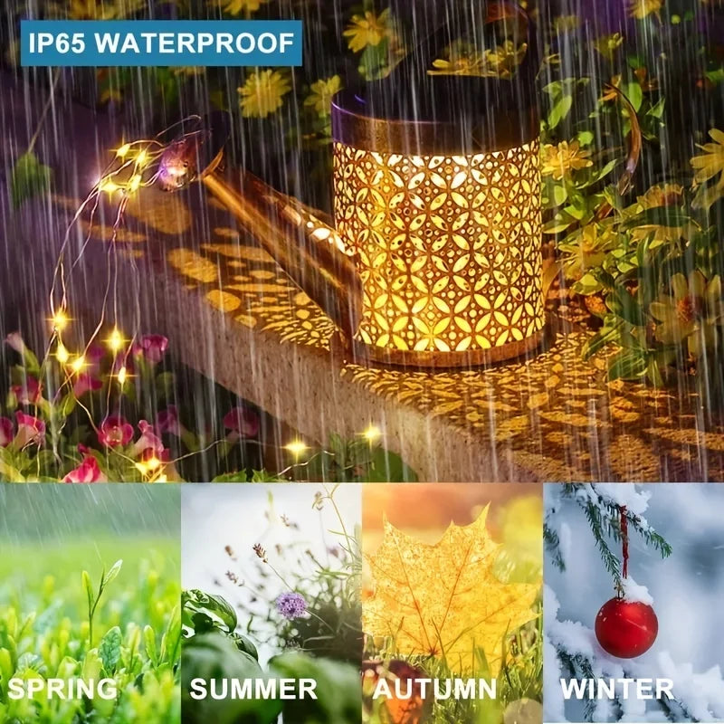 Solar LED Watering Can Light for Outdoor Garden Decor - Smarsty