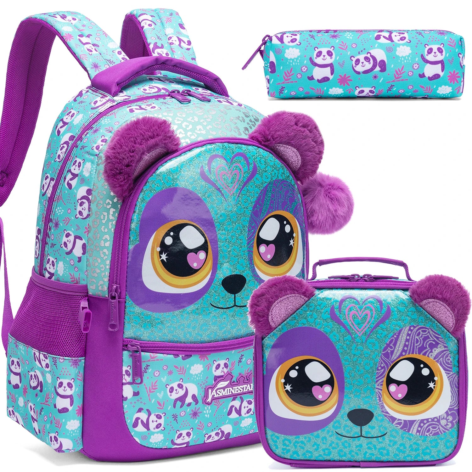 Girls School Backpack Set With Lunch Box And Pencil Case - Smarsty