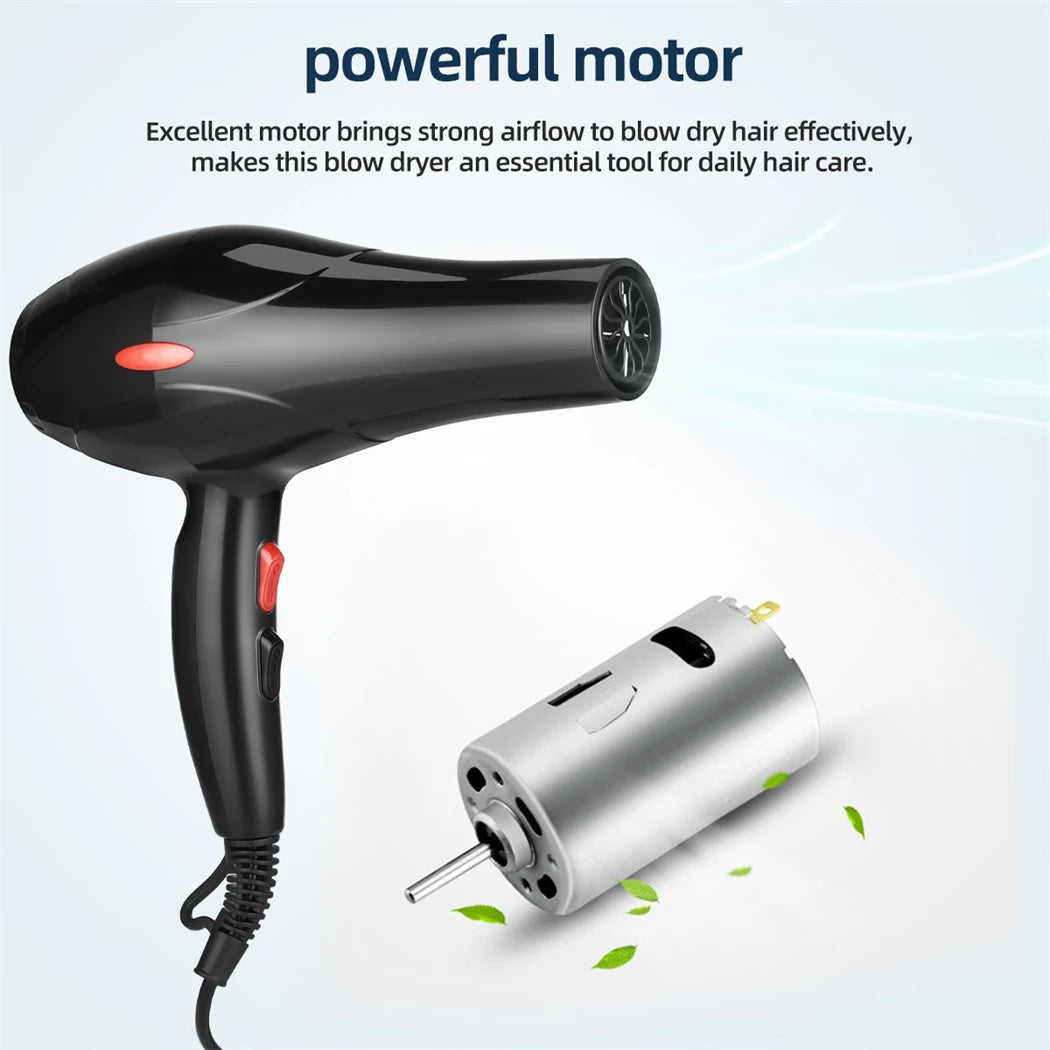 CkeyiN 1600W Hair Dryer with Negative Ion Technology - Smarsty