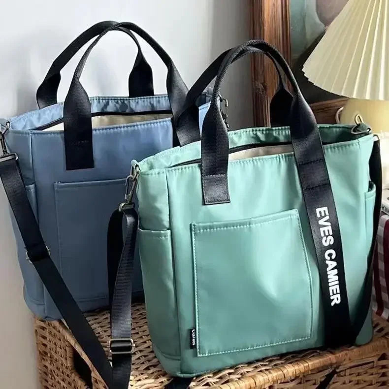 Casual Large Capacity Tote Bag Nylon Waterproof Everyday - Smarsty
