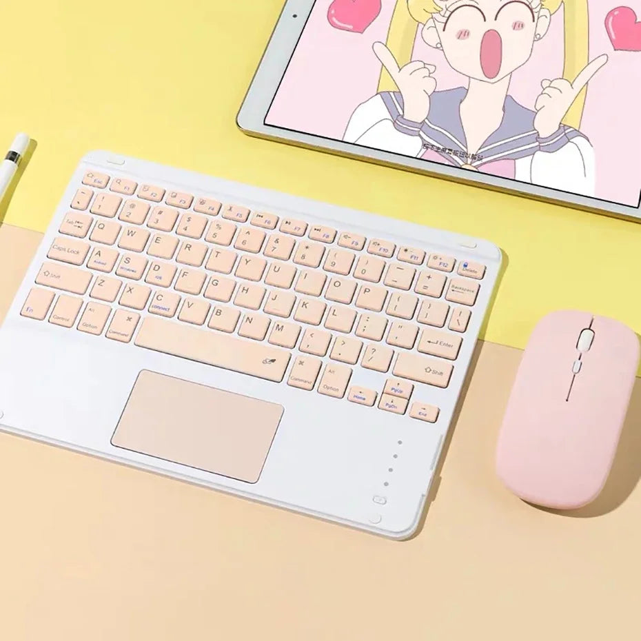 Bluetooth Keyboard 10 Inch For iPad Rechargeable Universal