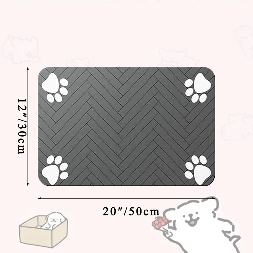 Waterproof Pet Feeding Mat with Quick Dry Feature - Smarsty