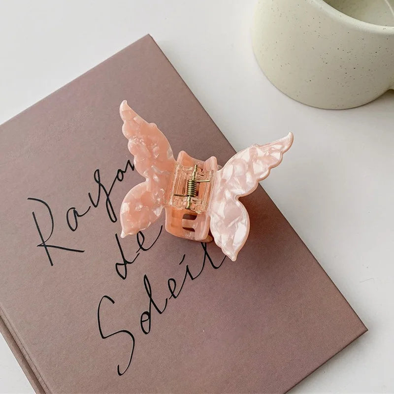 French Retro Butterfly Hair Clips for Trendy Girls - Smarsty