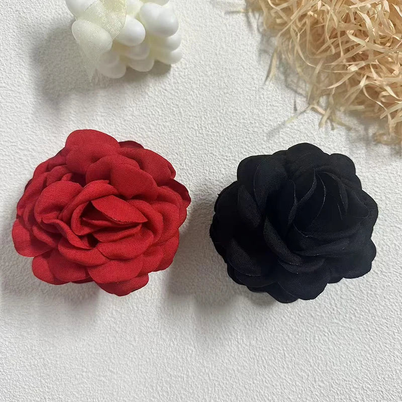 Elegant Rose Hair Clip For Women Secure Back Hair Style - Smarsty