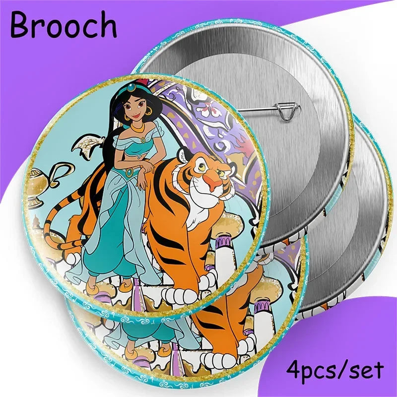 Jasmine Princess Aladdin Birthday Party Tableware Set - Smarsty