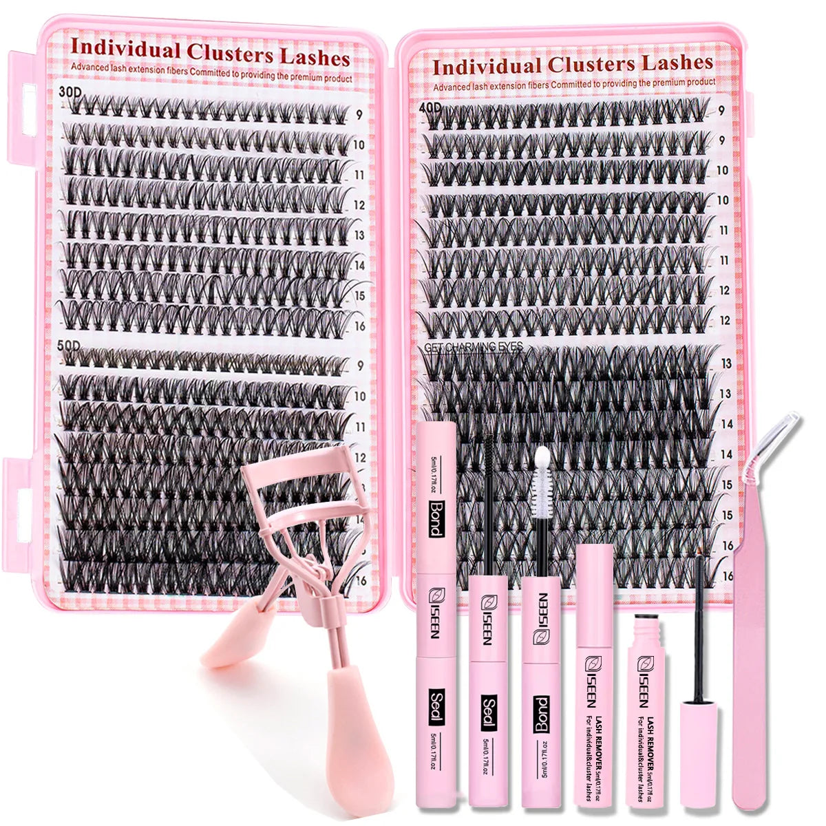 640pcs DIY False Eyelashes Extension Kit with Tools - Smarsty