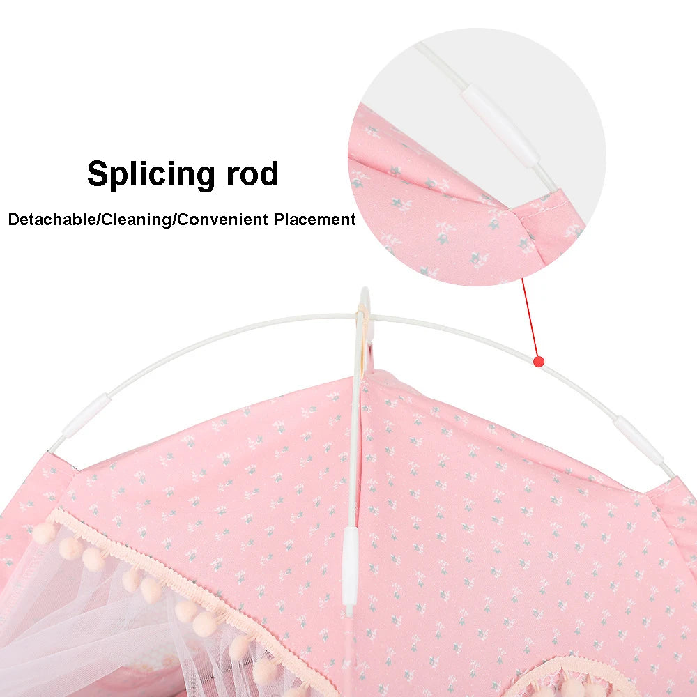 Foldable Cat Tent Bed for All Seasons - Smarsty