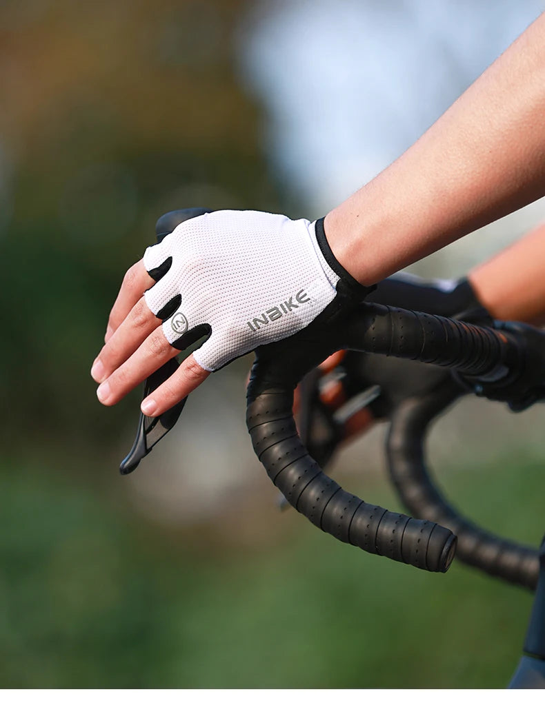 INBIKE Breathable Half Finger Cycling Gloves with Shock Absorption - Smarsty