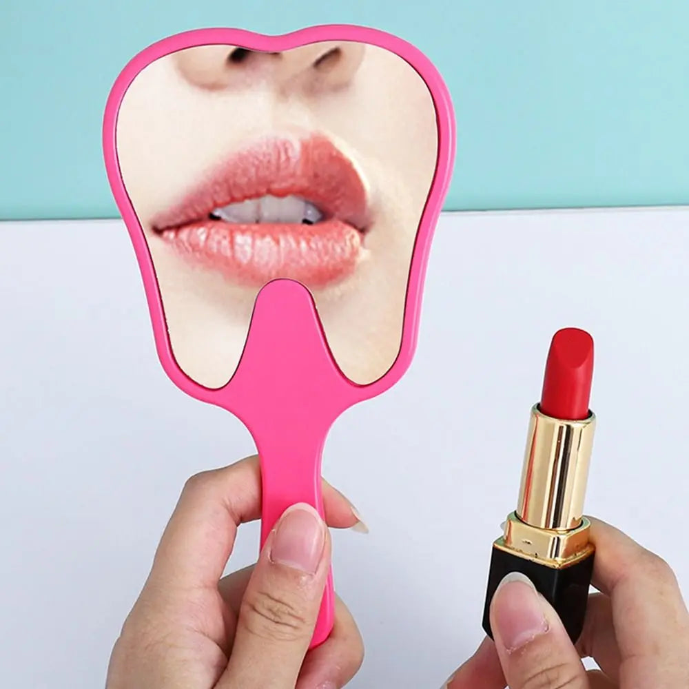 Tooth Shaped Handheld Mirror for Makeup and Dental Use - Smarsty