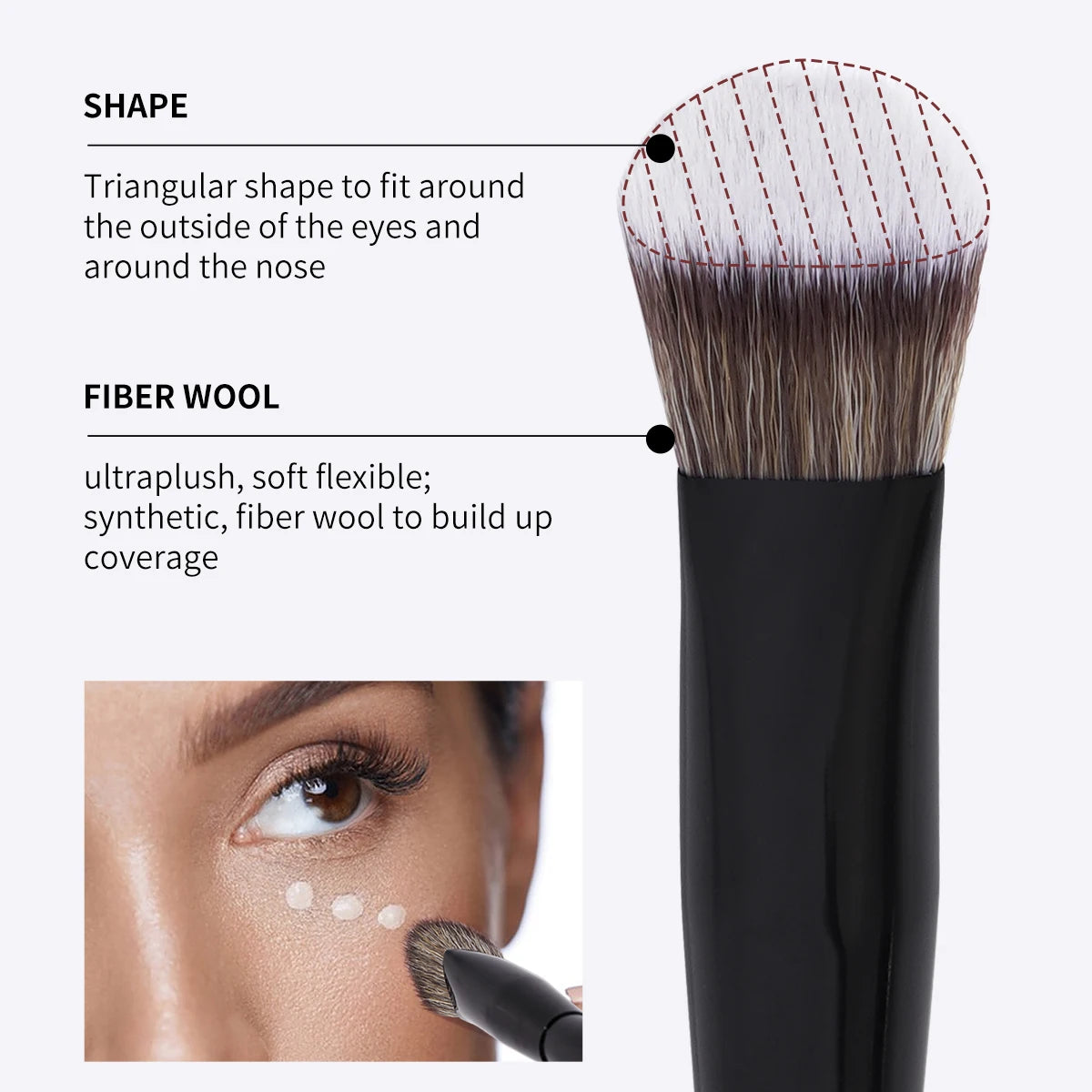 MAANGE 2PCS Flawless Makeup Brush Set for Liquid and Cream - Smarsty