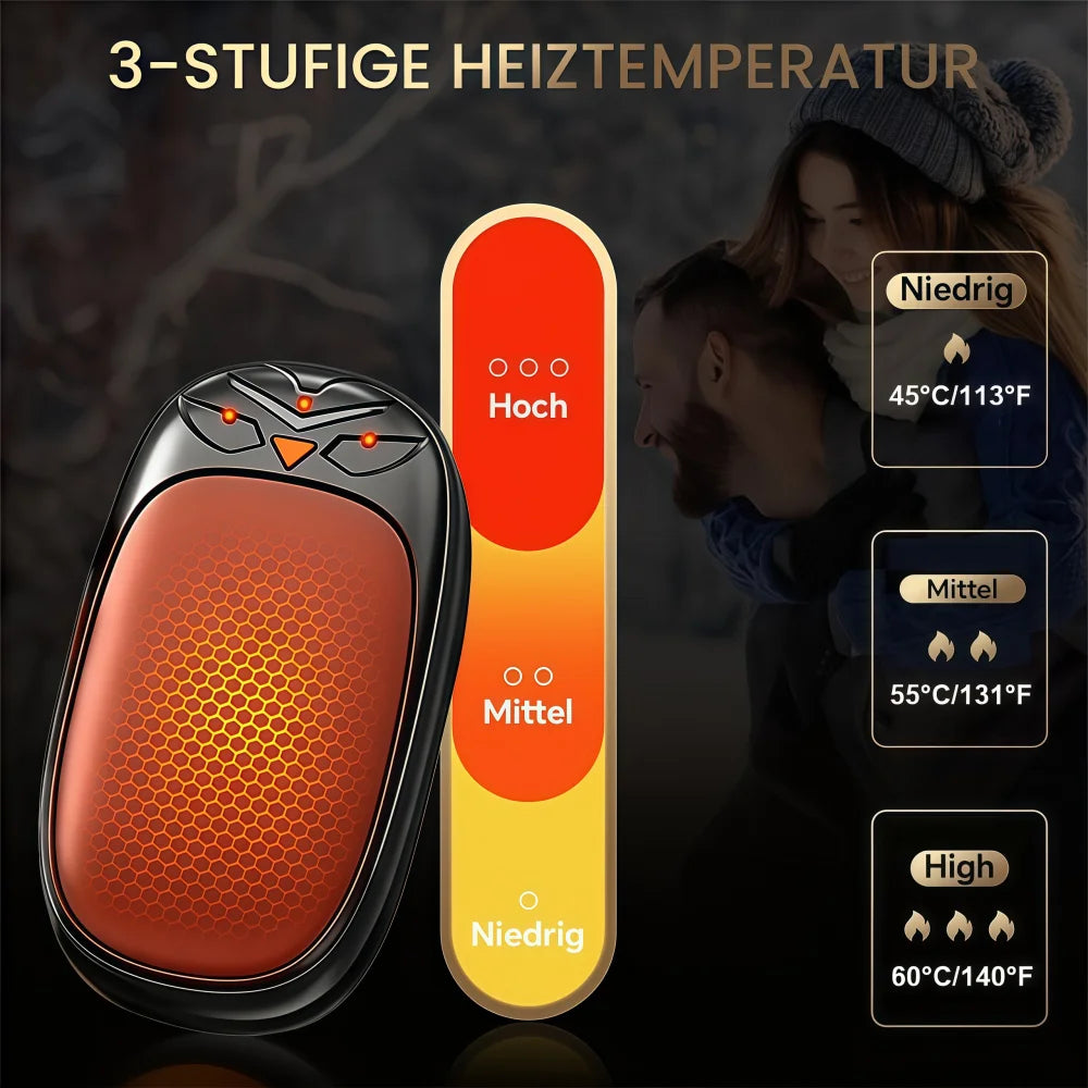 2-in-1 Hand Warmers Rechargeable 2 Pack Magnetic Electric Hand Warmer Portable Pocket Hand Warmer