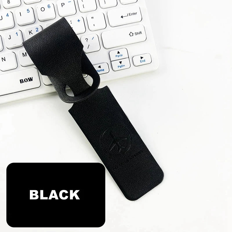 1PC PU Leather Luggage Tag Creative Baggage Suitcase Identifier ID Addres Holder Boarding Tags Portable Label Travel Accessories - Smarsty