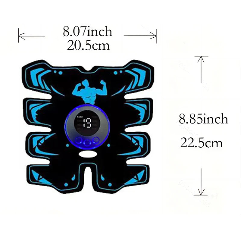 USB Rechargeable EMS Muscle Stimulator for Effective Abdominal Training - Smarsty