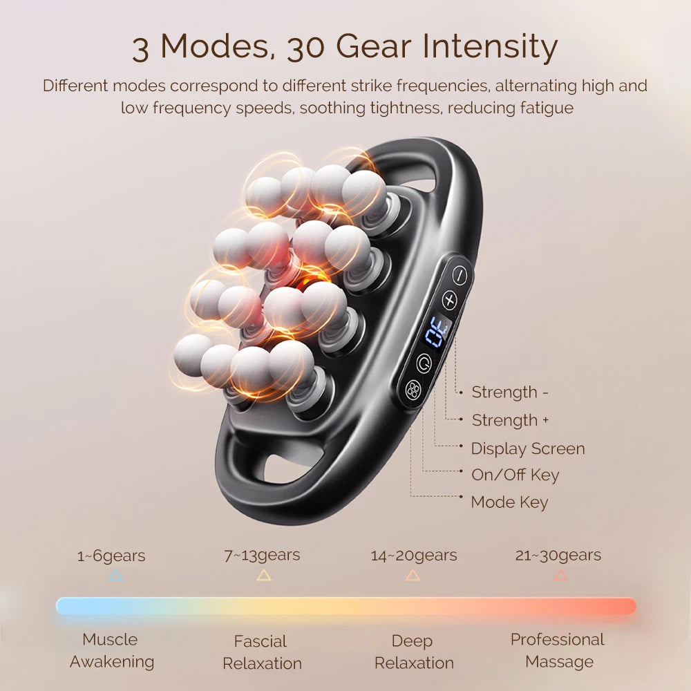 16-Head Fascia Gun High-Frequency Vibration Body Massage Gun Back and Waist Massager Neck Shoulder Massager Muscle masajeador - Smarsty