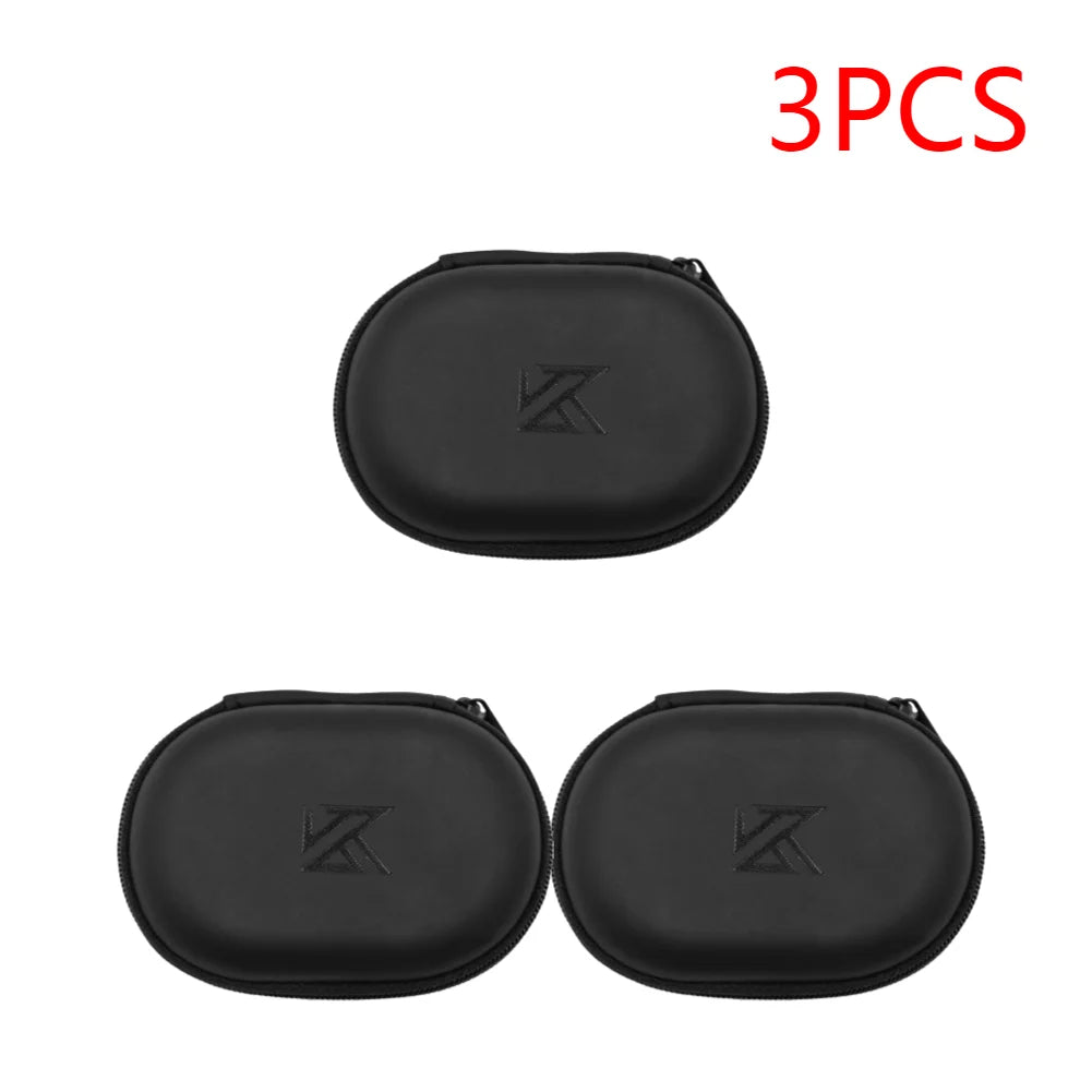 PU Leather Earphones Storage Case with Zipper Closure - Smarsty