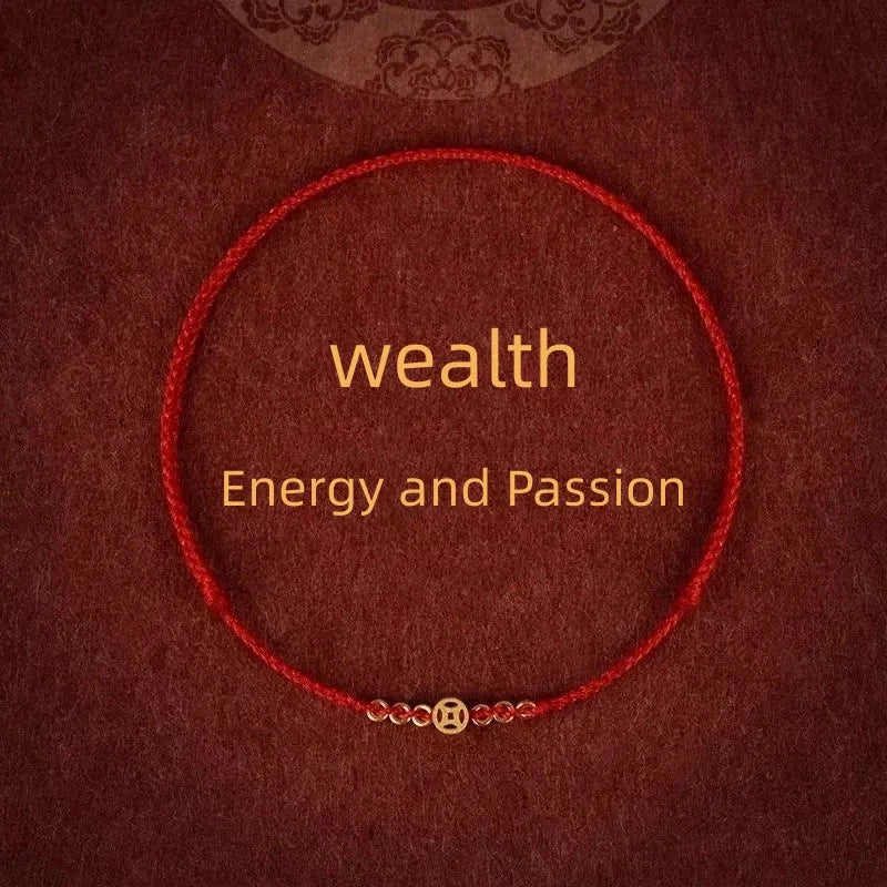 Handmade Lucky Red Bracelet for Wealth and Prosperity - Smarsty
