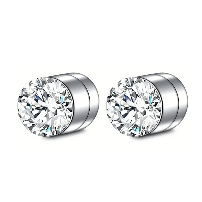 Crystal Magnetic Clip Earrings Non Piercing Strong Hold - Smarsty