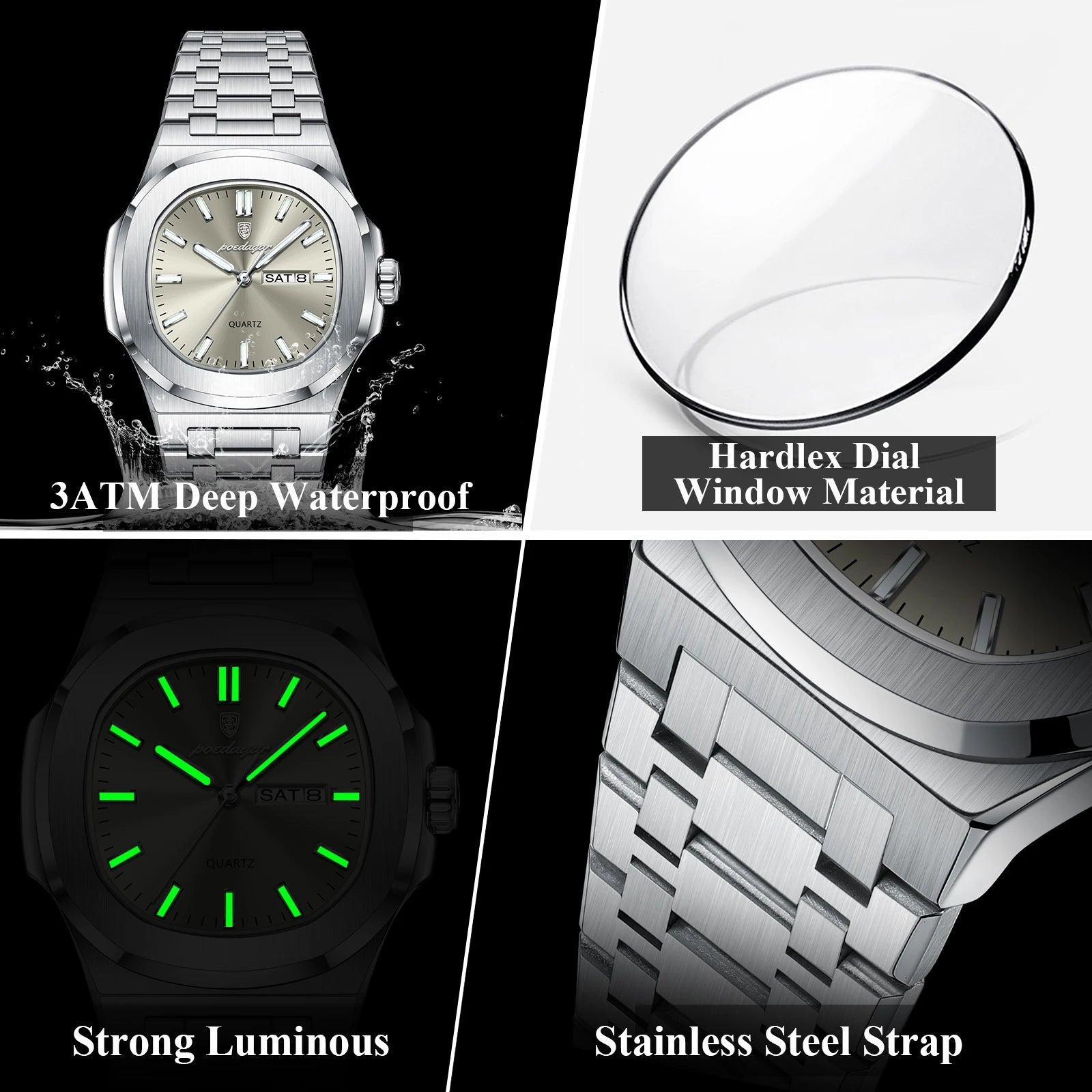 Luxury Waterproof Military Men's Watch with Luminous Feature - Smarsty