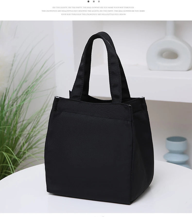 Large Insulated Lunch Bag With Aluminum Foil Top Handle - Smarsty