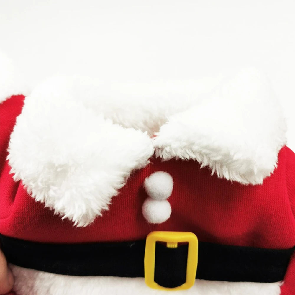 Christmas Pet Costumes Cute Kitten Santa Claus Clothes For Small Medium Dogs Cats Holiday Party Dress Up Apparel Sphynx Outfits - Smarsty