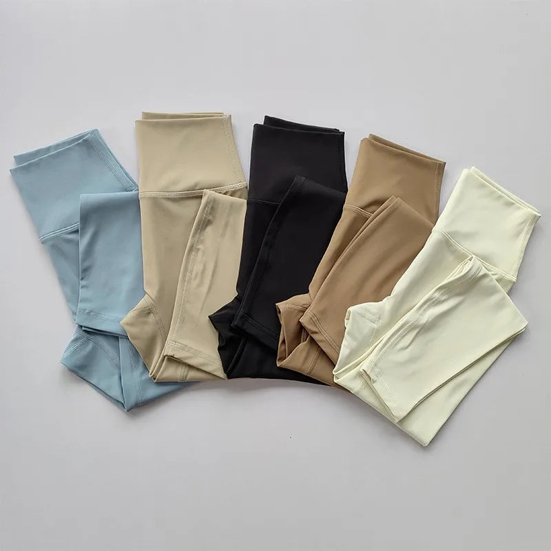 High Quality Sport Leggings For Women High Waist Yoga Leggings Soft Breathable Sports Tights Leggings Fitness Gym Elastic Pants - Smarsty